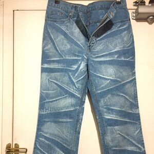 VINTAGE CANADA AUTHENTIC STONEWASHED PATTERN JEANS SIZE 32 x 32